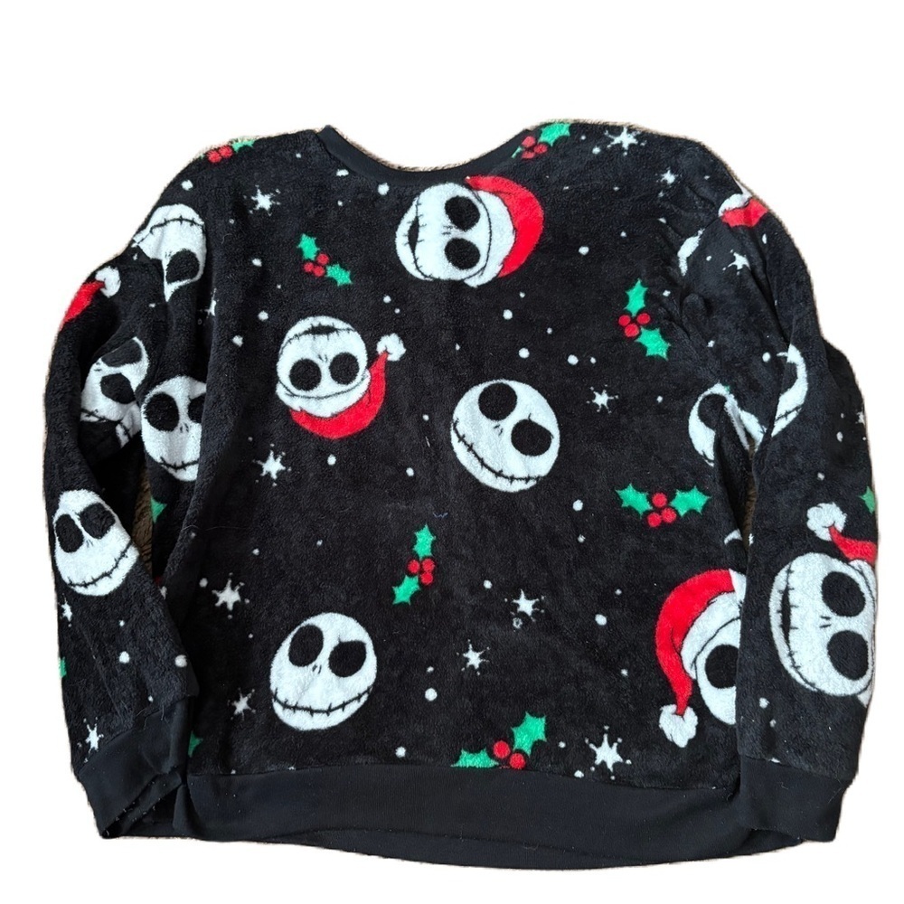 Disney Nightmare Before Christmas XXXL Fleece Sweatshirt Jack Skellington Black